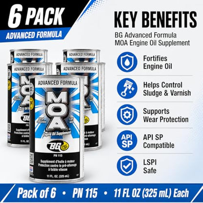 BG Advanced Formula MOA PN 115 Motor Oil Additive