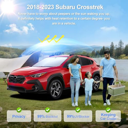 8pcs Car Window Shades for Subaru Crosstrek 2018 (for 2018-2023 Subaru Crosstrek)