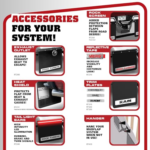 3" Official Mudflap System 00112 (3" Hitch Receiver / Hub)