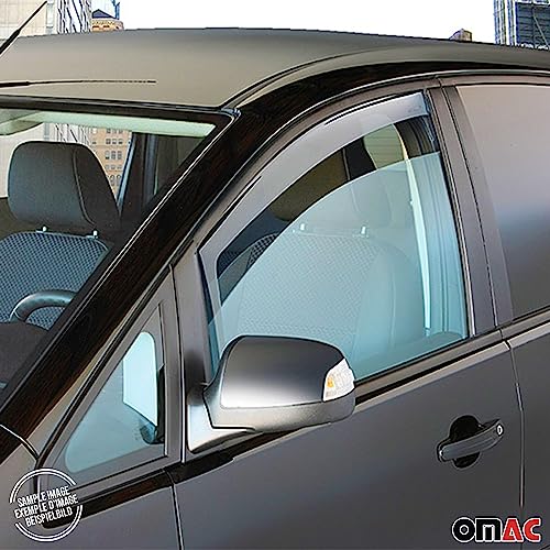 Front Bug Shield Hood Deflector & Window Visor for Mercedes Metris 2016 (Metris 2016-2024 / Deflectors Set)