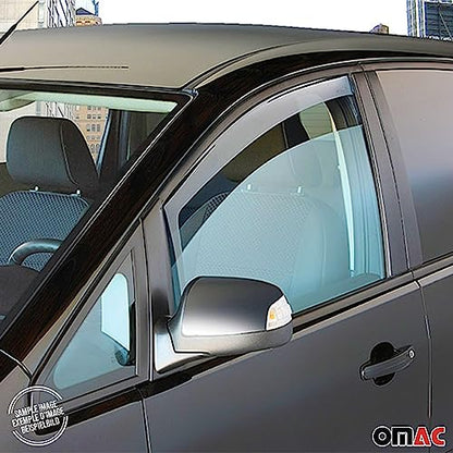 Front Bug Shield Hood Deflector & Window Visor for Mercedes Metris 2016 (Metris 2016-2024 / Deflectors Set)