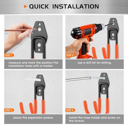 Heavy Duty Hose Hook (Orange 1 Pcs)