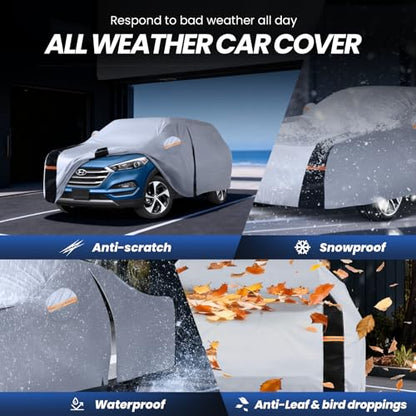 Multi Layer Car Cover Custom Fit for Hyundai Tucson (W.Custom Fit Hyundai Tucson(ix35) / White Car Cover)