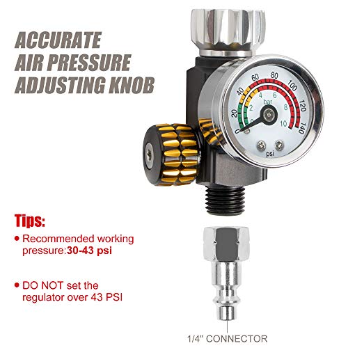 HVLP Air Spray Gun (1000ML 1.4/1.8mm Tips)