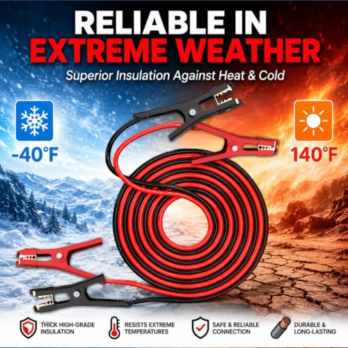 4 Gauge 20 Feet Jumper Cables (4 Gauge 20 feet (Standard))