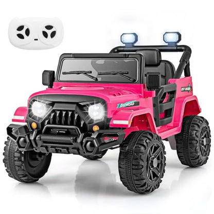12V Kids Ride on Truck Car (Hot Pink)