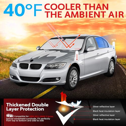 Windshield Sun Shade for 2006 (for 2006-2011 BMW 3 Series)