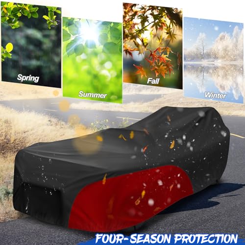 Polaris Slingshot Cover Waterproof with Soft Liner (Without Roof / Black&Red)