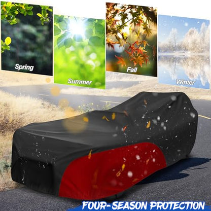 Polaris Slingshot Cover Waterproof with Soft Liner (Without Roof / Black&Red)