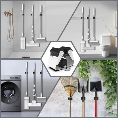 Broom Holder Wall Mount 30 Pack (30 / Matte Black)