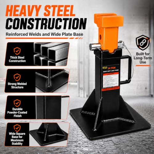 14 Ton Heavy Duty Jack Stands for Trucks and Heavy Vehicles (14 Ton Jack Stand)