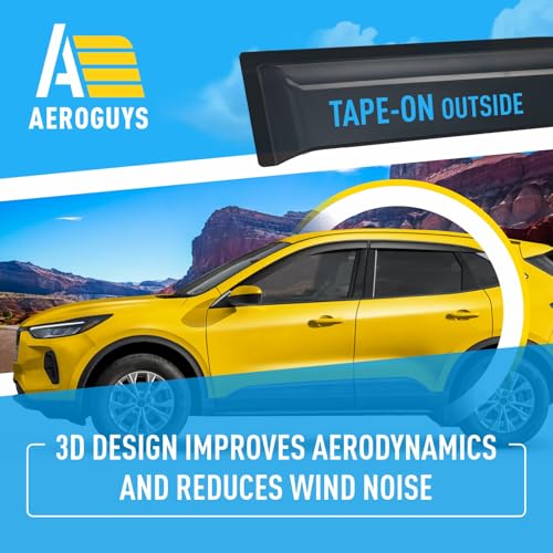 Extra Durable Window Deflectors Tape (For Ford Escape 20-26 Tape-on)
