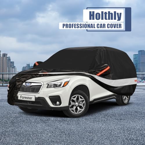 10 Layers SUV Car Cover Custom Fit for Subaru Forester (Black Gray / Custom Fit for Subaru Forester)