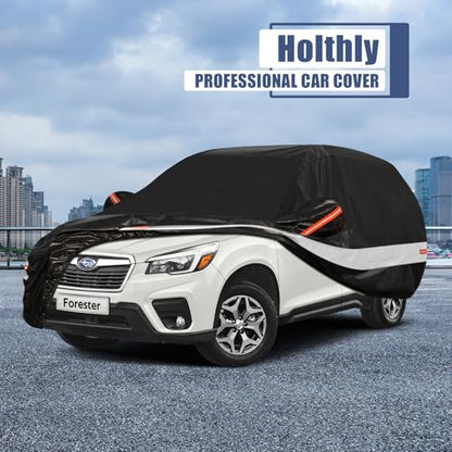 10 Layers SUV Car Cover Custom Fit for Subaru Forester (Black Gray / Custom Fit for Subaru Forester)
