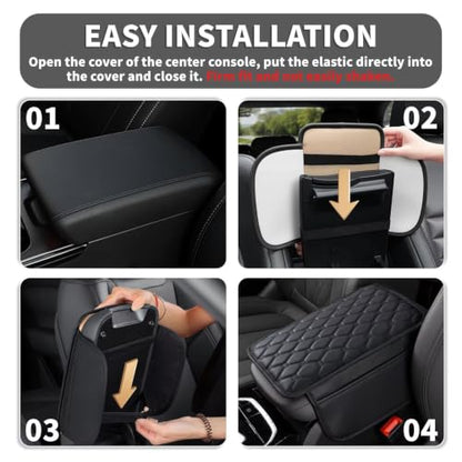 Upgraded Center Console Cover Fit for Chevy Impala 02 (Fit for Chevy Impala / #002 Black)
