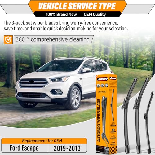 Windshield Wiper Blade Replacement for Ford Escape 2013 (28+28+11)