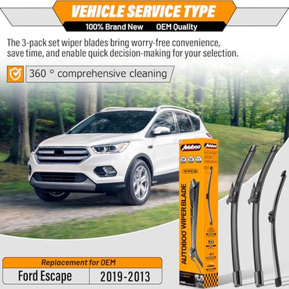 Windshield Wiper Blade Replacement for Ford Escape 2013 (28+28+11)