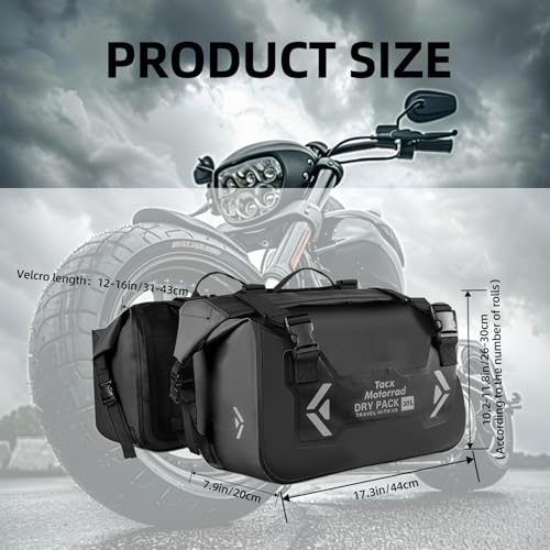 Motorcycle Saddle Bags Tail Bag (30L-Black)