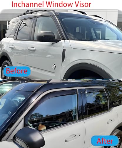 Rain Guards ompatible with Ford F150 SuperCrew 15 (for F150 Super Crew Cab 2015-2020)