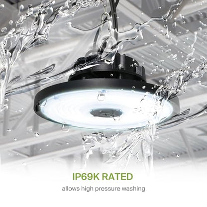150W LED High Bay UFO Lighting (Black)