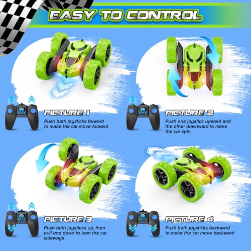 Remote Control Car for Kids Age 4 (Green)