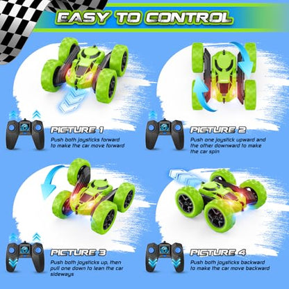 Remote Control Car for Kids Age 4 (Green)