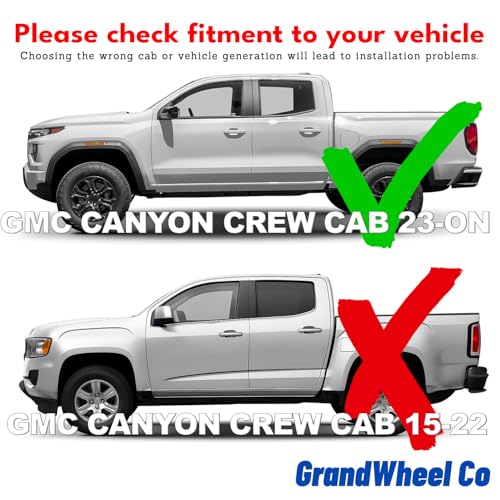 Window Deflectors Smoke Tinted in (For Canyon 23-26 Crew Cab)
