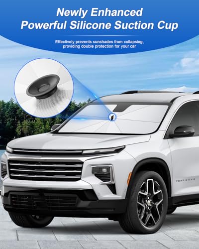 for 2026 2027 Chevy Traverse Car Windshield Sun Shade Umbrella (2024-2027 Traverse)