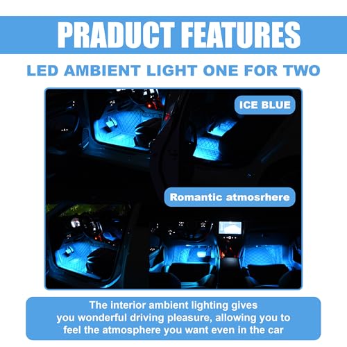 Car LED Strip Light (Ice Blue / USB)