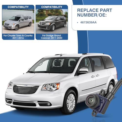 4672639AA Rear View Backup Camera Fit for Chrysler Town & Country 2011 (Fit for Chrysler Town & Country 2011-2016)