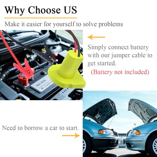 Jumper Cables Adapter Compatible with Ryobi 18V Battery (2FT)