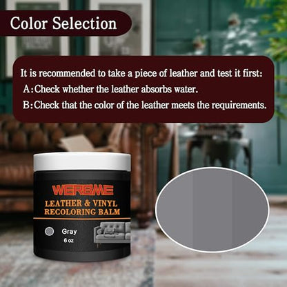 Leather Recoloring Balm (Gray)
