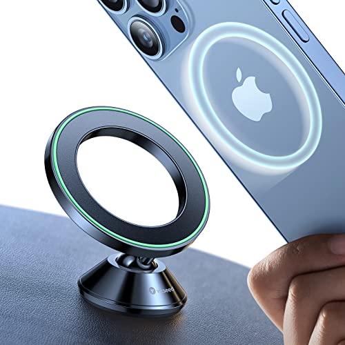 Ultra Mini for MagSafe Car Mount Magnetic Phone Holder for Dash (Flash Black)