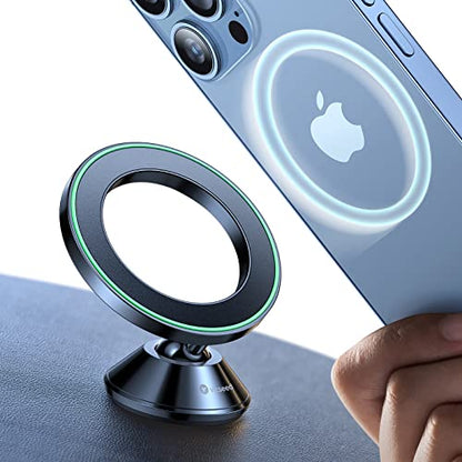 Ultra Mini for MagSafe Car Mount Magnetic Phone Holder for Dash (Flash Black)