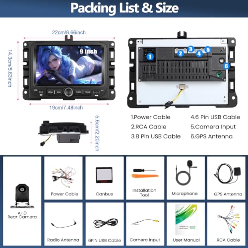 4G+128G Car Radio for Jeep Renegade 2015