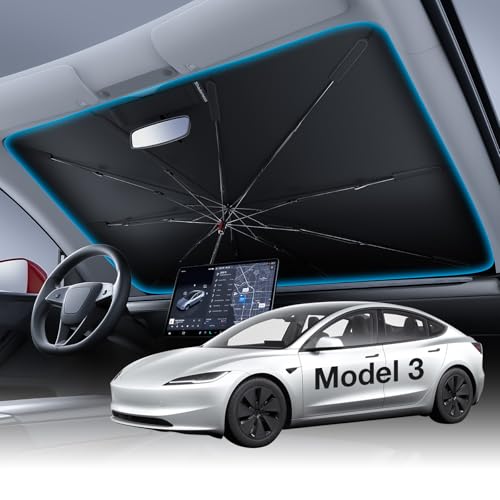 Windshield Sun Shade Umbrella for Tesla Model 3 Highland 2017 (for Tesla Model 3 (2017-2026))