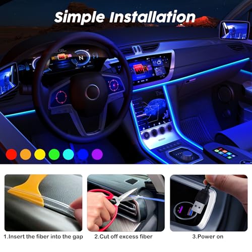 USB Car LED Lights (118 inches)