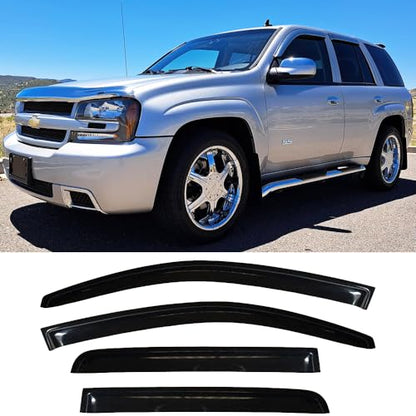 Window Visors Rain Guards for 2002 (2002-2009 Trailblazer/Envoy,)