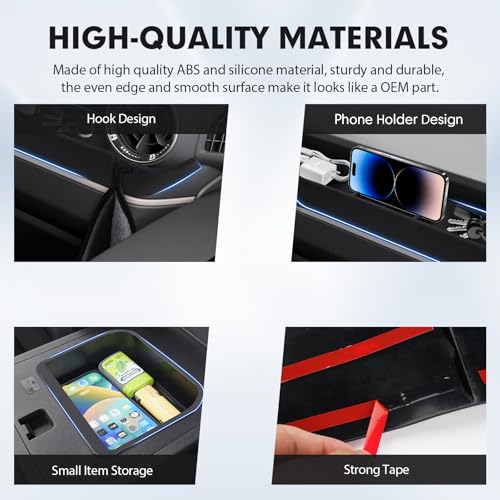 2PCS Center Console Organizer for 2024 (2024-2026 Toyota Land Cruiser 2PCS)