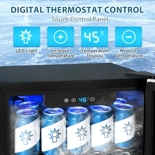 48 Can Beverage Refrigerator (Silver)