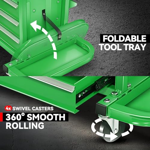 Mechanic Rolling Seat (Green)