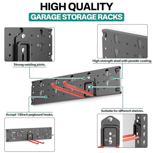 Garage Tool Storage Organizer (8Hooks)