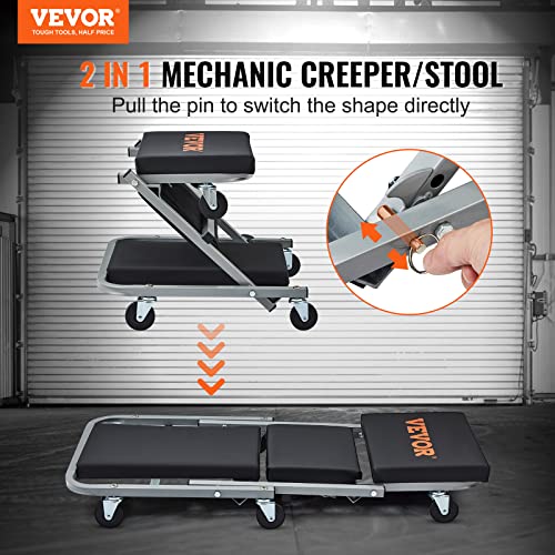 Mechanic Creeper (36 inch-2 in 1 / Black)