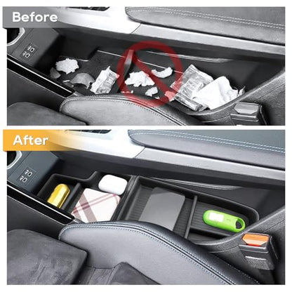 for BMW X1 U11 Center Console Organizer for 2023 2024 2025 2026 BMW X1 U11 Middle Armrest Storage Tray Insert (2023 2024 2025 2026 BMW X1 U11)