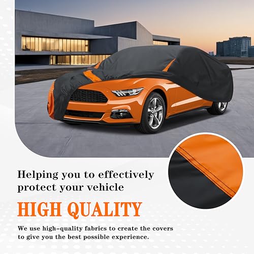 in Full Exterior Waterproof Car Cover All Weather (3 Coupe Car Cover / C5-Fit Coupe/Cabrio-Length 192-203 inch)