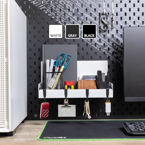 2 Pack Magnet Spice Rack For Refrigerator (White)