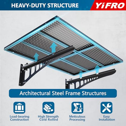 4 Pack 2x3ft Heavy Duty Garage Wall Shelving (Black / 2x3ft-4pack)
