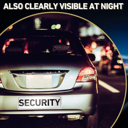 2 Pcs Security Officers Magnetic Signs Heavy Duty Reflective