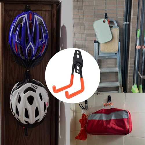 Heavy Duty Garage Storage Hooks 2 Pack Garage Tool Organizer Wall Mount (Small)