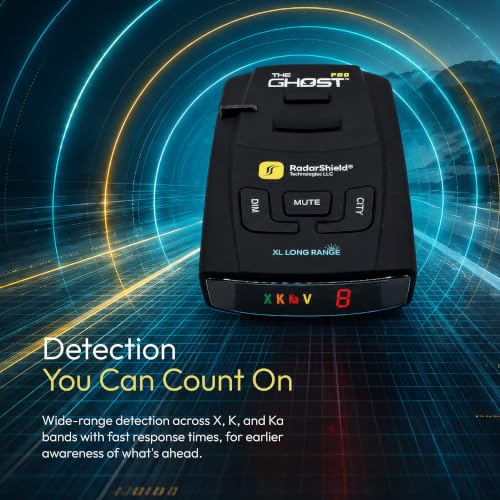 RadarShield Ghost Pro Radar and Laser Detector for Cars (The Ghost Pro)